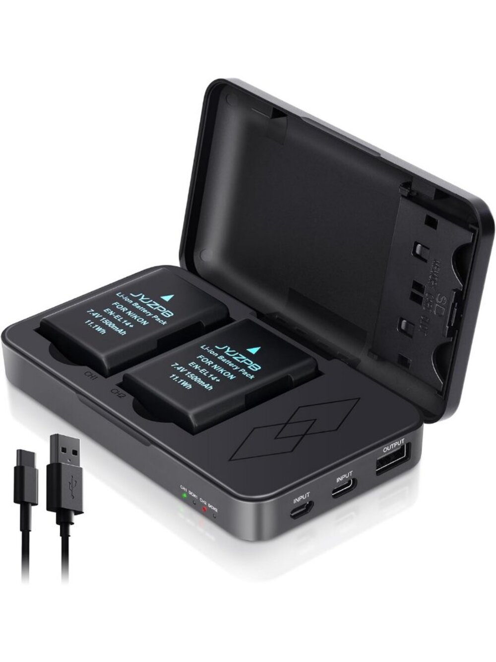 Replacement Battery Pack for Nikon D3200 D3400 - EN-EL14/EN-EL14A Compatible